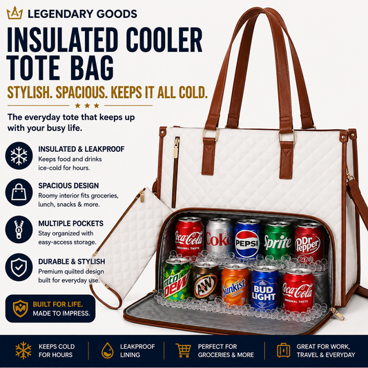 Legendary Luxe™ Insulated Laptop & Lunch Tote Bag